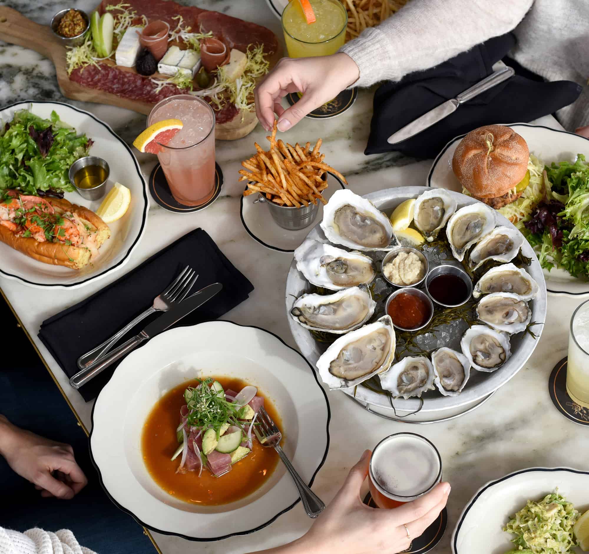 Tray of oysters at Loch Bar in Baltimore